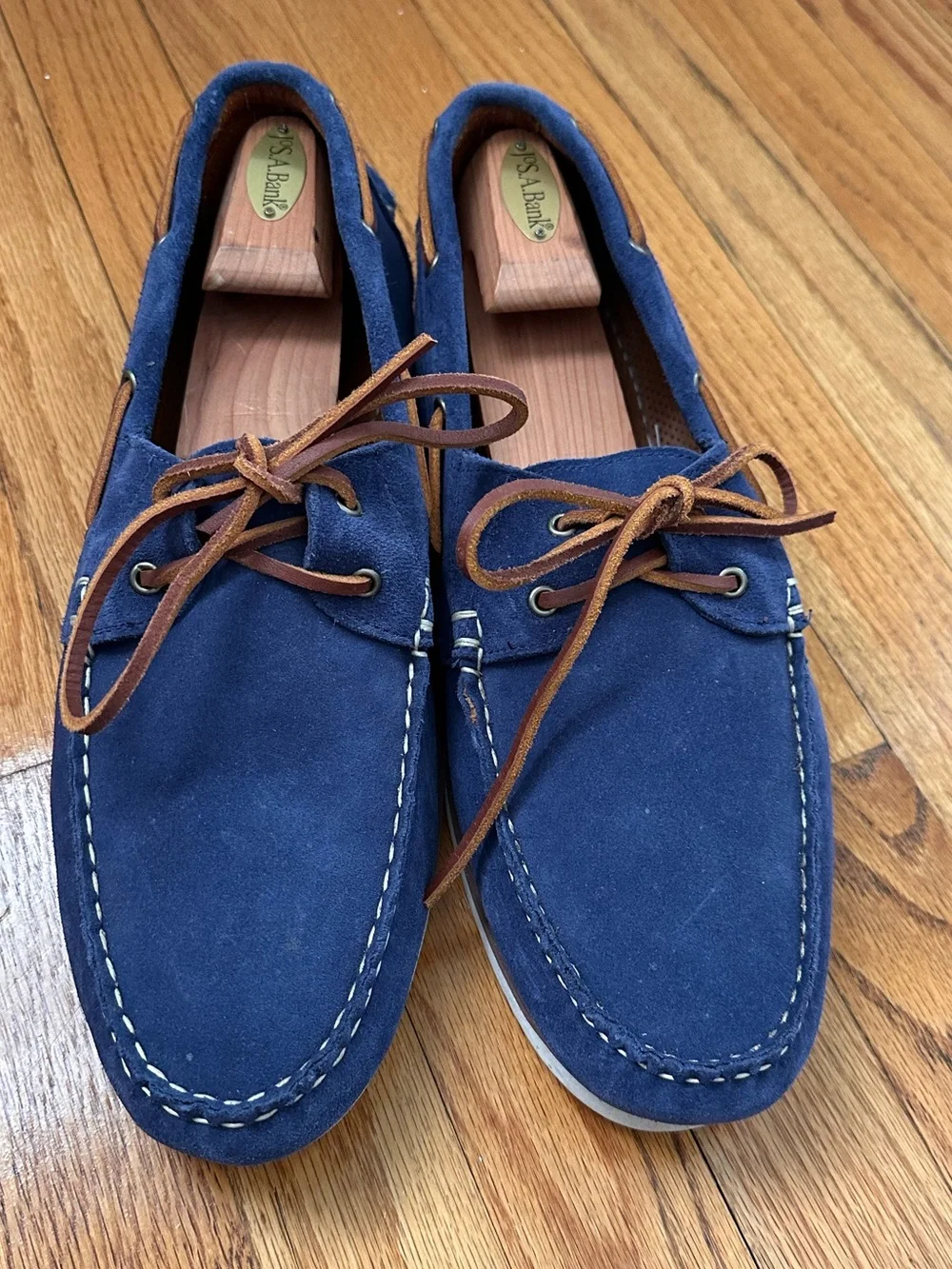 Allen Edmonds Force 10 Boat Shoe - Blue Suede